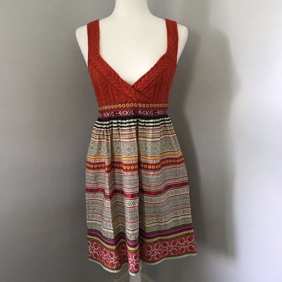 Free People Dresses & Skirts - Free People Burnt Orange Boho Dress